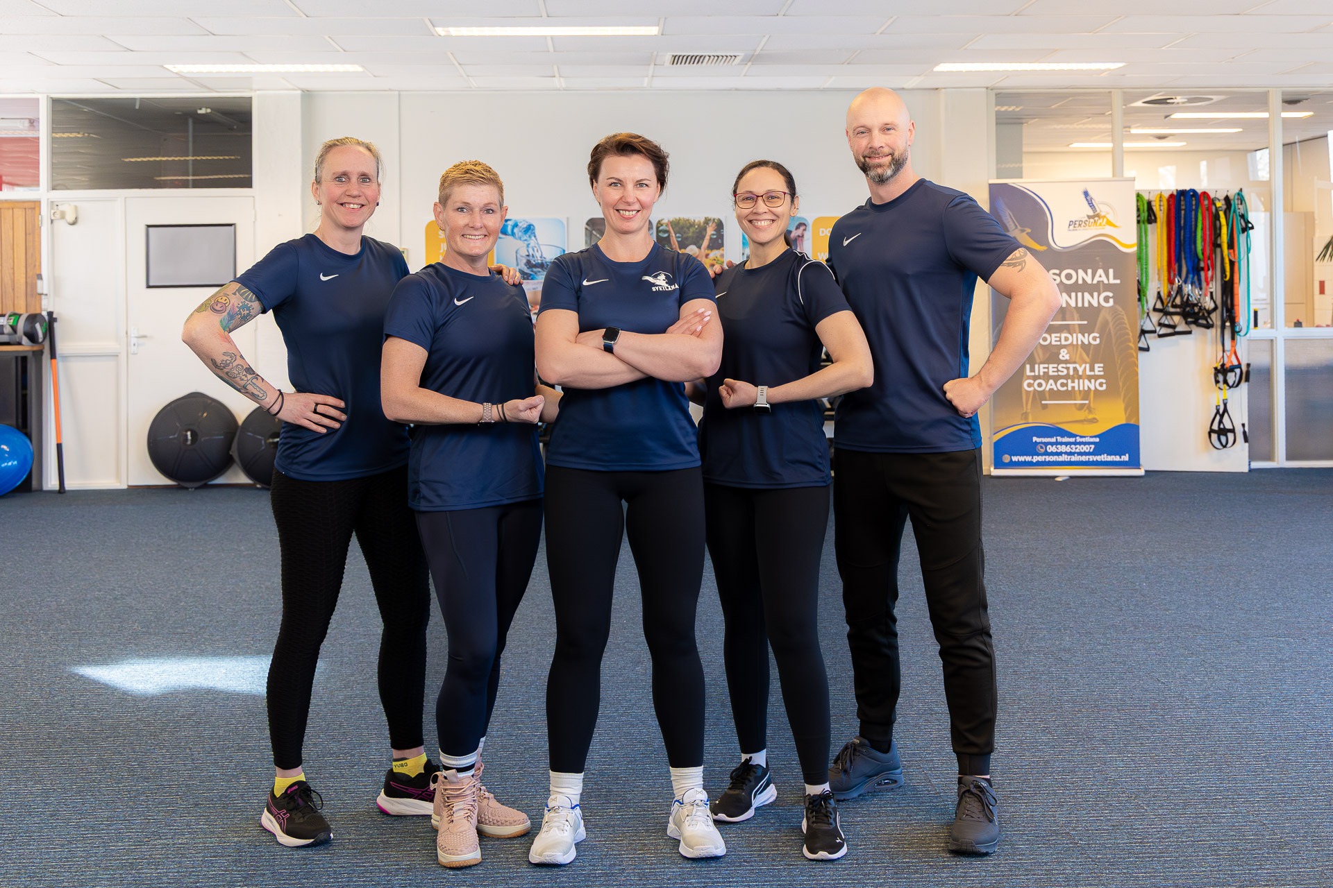 Het team van Personal Trainer Svetlana in de studio